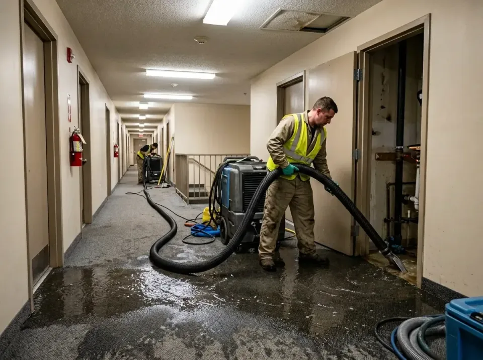 multi-unit-apartment-hallway-f-005 — frequently asked questions, Emergency Burst Pipe Water Extraction & Removal in Pine Gro…